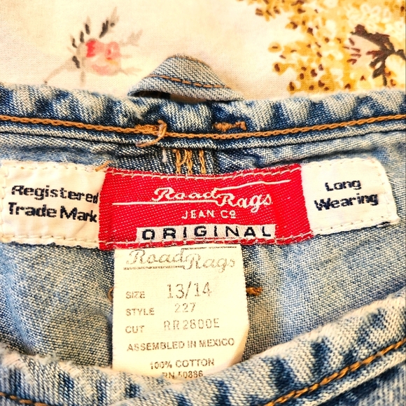 Road Rags sz 13 vintage high waisted jean shorts - Picture 2 of 4
